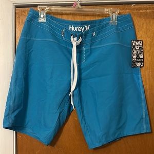 NWT Hurley Blue Slam Dunk Board Shorts Size 7